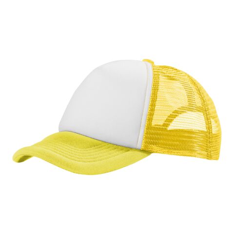 Trucker 5 panel cap Standard | Yellow-White | No Branding | not available | not available | not available