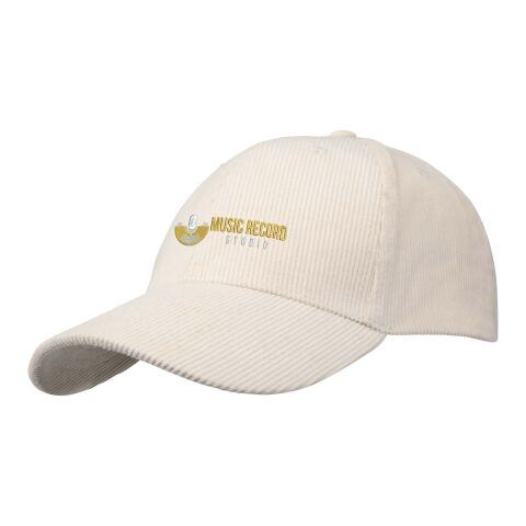 Hutton 6 panel recycled corduroy cap Sandstone | No Branding | not available | not available | not available