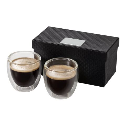 Boda 2-piece glass espresso cup set Standard | White | No Branding | not available | not available | not available