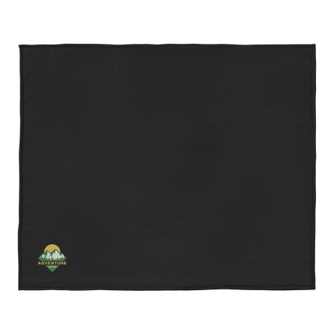Springwood soft fleece and sherpa plaid blanket Standard | Solid black-Off white | No Branding | not available | not available | not available