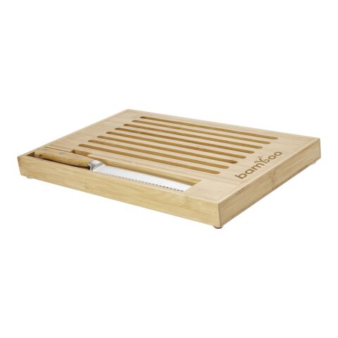 Pao bamboo cutting board with knife 