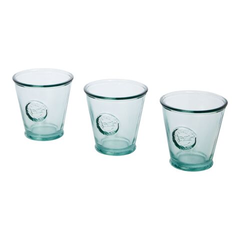 Copa 3-piece 250 ml recycled glass set Standard | White | No Branding | not available | not available