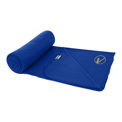 Willow RPET polar fleece blanket Standard | Royal blue | No Branding | not available | not available