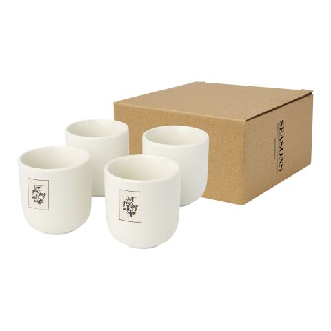 Male 4-piece 90 ml espresso cup Standard | White | No Branding | not available | not available