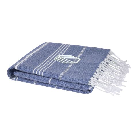 Anna 180 g/m² hammam cotton towel 100x180 cm Standard | Navy | No Branding | not available | not available | not available