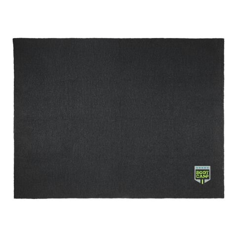 Suzy 150 x 120 cm GRS polyester knitted blanket Solid black | Not applicable | No Branding | not available | not available | not available