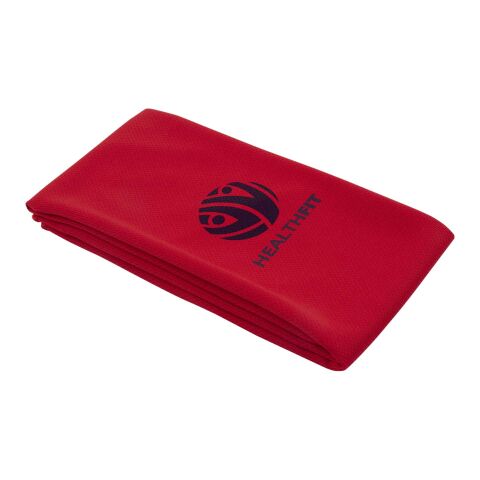 Lucas RPET sport towel 30x80 cm Standard | Red | No Branding | not available | not available | not available