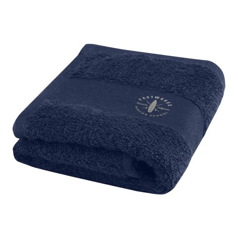 Sophia 450 g/m² cotton bath towel 30x50 cm Navy | No Branding | not available | not available | not available