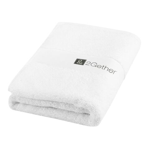 Charlotte 450 g/m² cotton bath towel 50x100 cm White | No Branding | not available | not available | not available