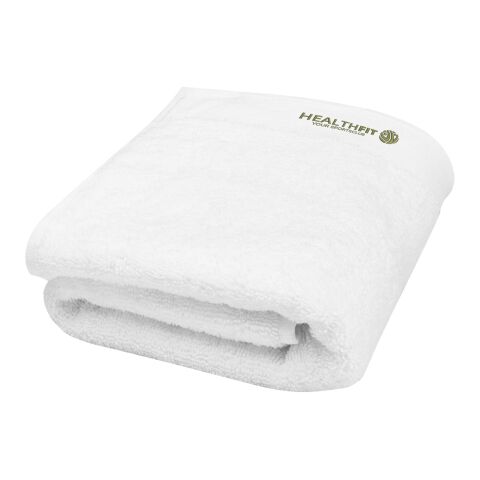 Nora 550 g/m² cotton bath towel 50x100 cm White | No Branding | not available | not available | not available