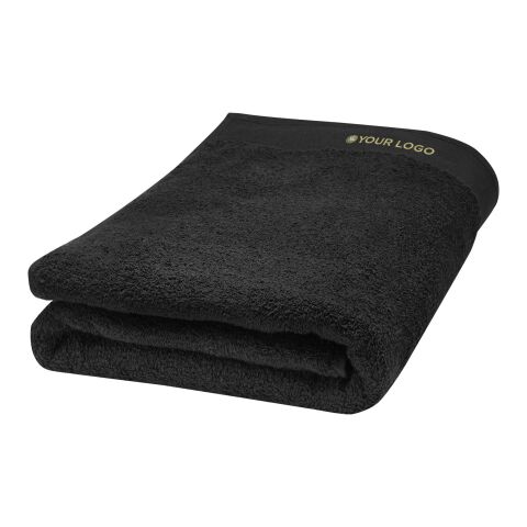 Ellie 550 g/m² cotton bath towel 70x140 cm Solid black | No Branding | not available | not available | not available