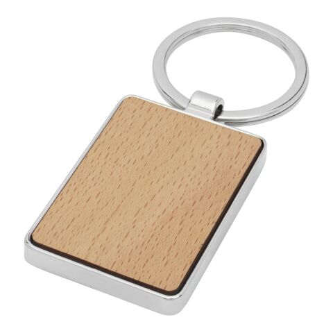 Mauro beech wood rectangular keychain Natural | No Branding | not available | not available