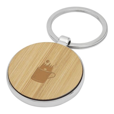 Nino bamboo round keychain Standard | Natural | No Branding | not available | not available