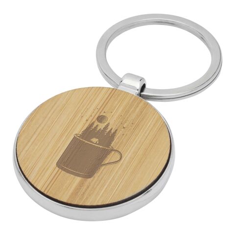 Nino bamboo round keychain Standard | Natural | No Branding | not available | not available