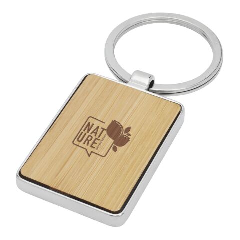 Neta bamboo rectangular keychain Standard | Natural | No Branding | not available | not available