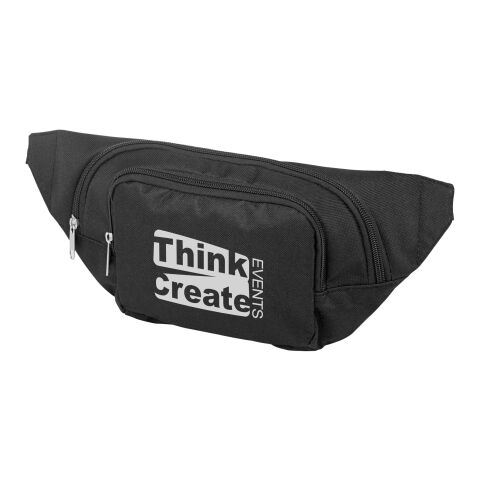 Santander fanny pack with two compartments Standard | Solid black | No Branding | not available | not available | not available