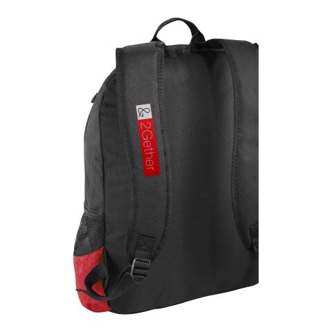 Benton 15&quot; laptop backpack Standard | Solid black-Red | No Branding | not available | not available
