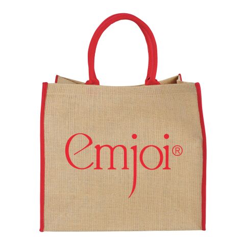 Harry coloured edge jute tote bag
