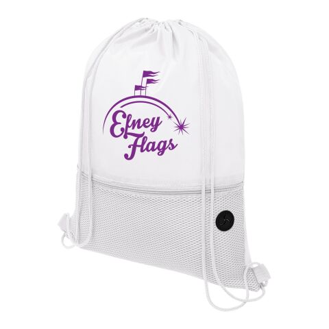 Oriole mesh drawstring backpack Standard | White | No Branding | not available | not available | not available