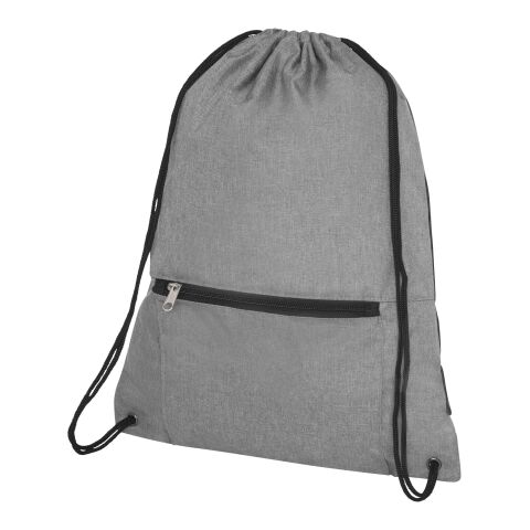 Hoss foldable drawstring backpack Standard | Heather medium grey | No Branding | not available | not available