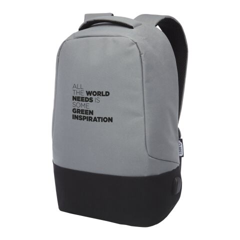 Cover RPET anti-theft backpack Grey | No Branding | not available | not available