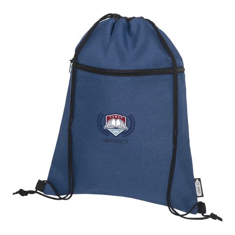 Ross RPET drawstring backpack Standard | Deep blue | No Branding | not available | not available | not available