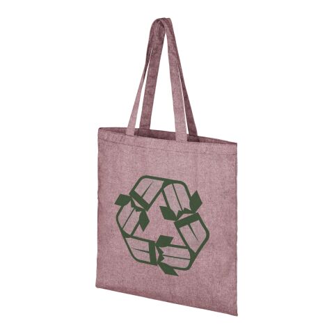 Pheebs 210 g/m² recycled tote bag Standard | Heather maroon | No Branding | not available | not available