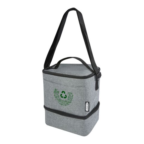 Tundra 9-can RPET lunch cooler bag Heather grey | No Branding | not available | not available