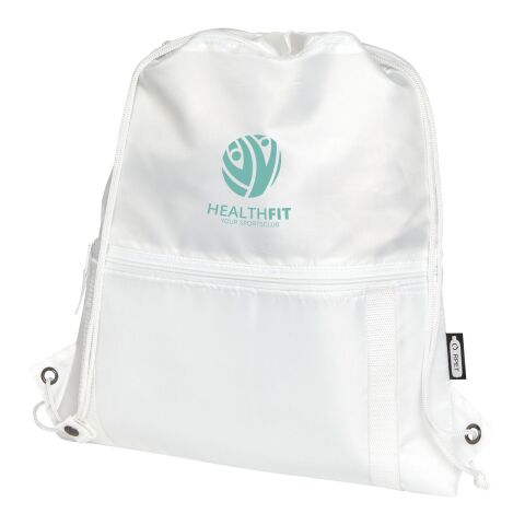 Adventure GRS recycled insulated drawstring bag 9L Standard | White | No Branding | not available | not available