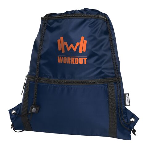 Adventure GRS recycled insulated drawstring bag 9L Standard | Navy | No Branding | not available | not available | not available