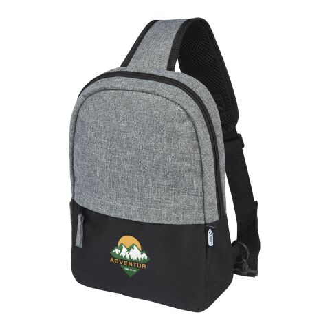 Reclaim GRS recycled two-tone sling 3.5L Standard | Solid black-Heather grey | No Branding | not available | not available
