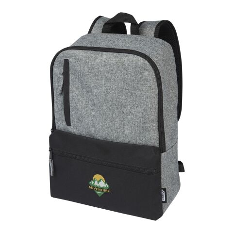 Reclaim 15&quot; GRS recycled two-tone laptop backpack 14L Standard | Solid black-Heather grey | No Branding | not available | not available | not available