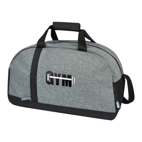 Reclaim GRS recycled two-tone sport duffel bag 21L Standard | Solid black-Heather grey | No Branding | not available | not available