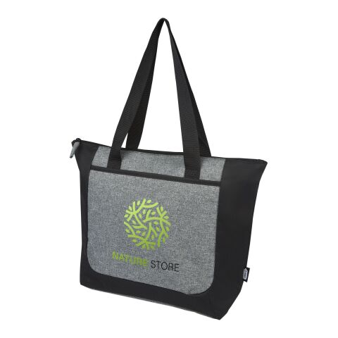 Reclaim GRS recycled two-tone zippered tote bag 15L