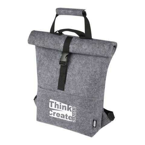 Felta GRS recycled felt roll-top bike bag 13L Standard | Grey | No Branding | not available | not available