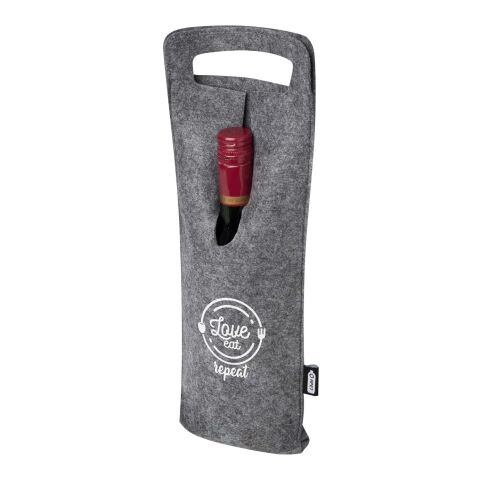Felta 75 cl GRS recycled felt wine bag Standard | Grey | No Branding | not available | not available | not available