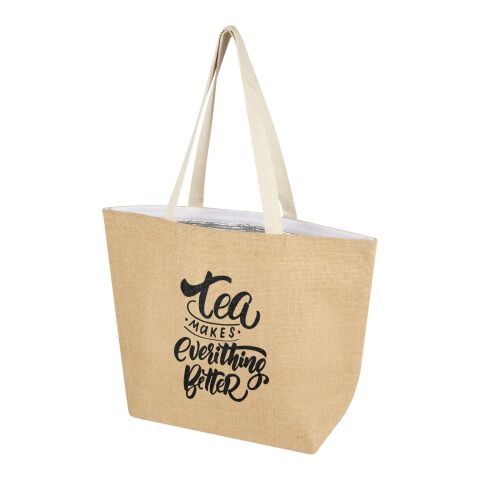 Juta 300 g/m² jute cooler tote bag 12L Standard | Natural-White | No Branding | not available | not available