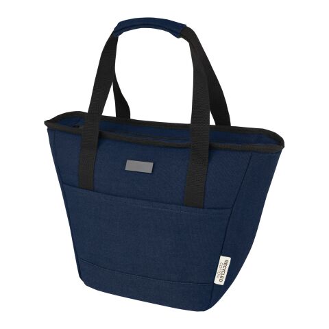 Joey 9-can GRS recycled canvas lunch cooler bag 6L Standard | Navy | No Branding | not available | not available