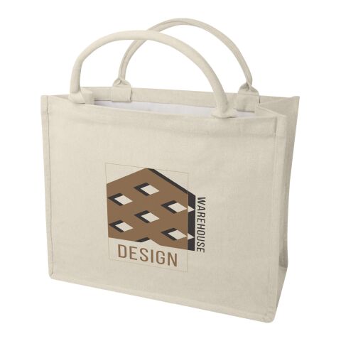 Page 400 g/m² recycled book tote bag Standard | Oatmeal | No Branding | not available | not available