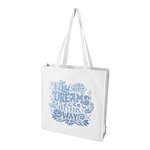 Florida 270 g/m² GRS recycled gusset tote bag 14L Standard | White | No Branding | not available | not available | not available