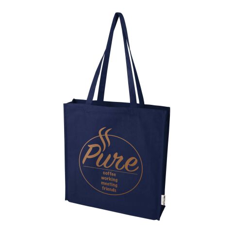 Florida 270 g/m² GRS recycled gusset tote bag 14L Standard | Deep blue | No Branding | not available | not available | not available