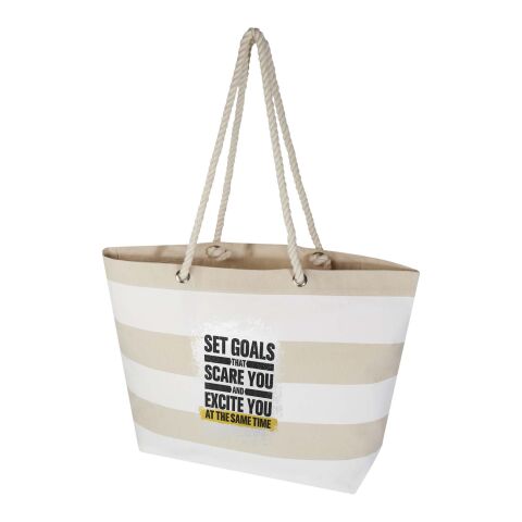 Florida 270 g/m² GRS recycled beach tote bag 18L Standard | Natural-Transparent clear | No Branding | not available | not available | not available