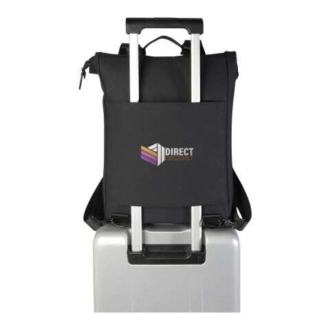 Turner 15.6&quot; GRS recycled roll-top laptop backpack 12L Solid black | No Branding | not available | not available