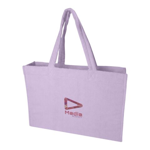 Siam GRS recycled terry beach tote bag 13L Lilac | No Branding | not available | not available