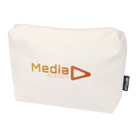 Trip Aware™ recycled travel toiletry pouch 2L Standard | Off white | not available | No Branding | not available | not available | not available