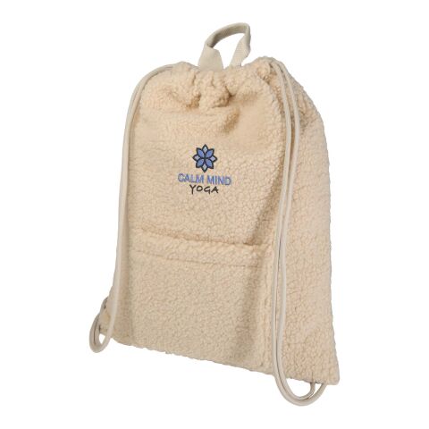 Bear GRS recycled sherpa drawstring backpack 9L Natural | No Branding | not available | not available