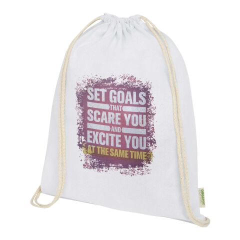 Odisha 140 g/m² OCS organic drawstring bag 5L  Standard | White | No Branding | not available | not available | not available