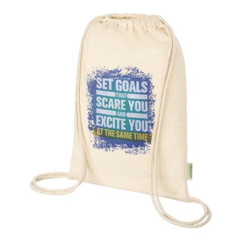 Odisha 140 g/m² OCS organic drawstring bag 5L 