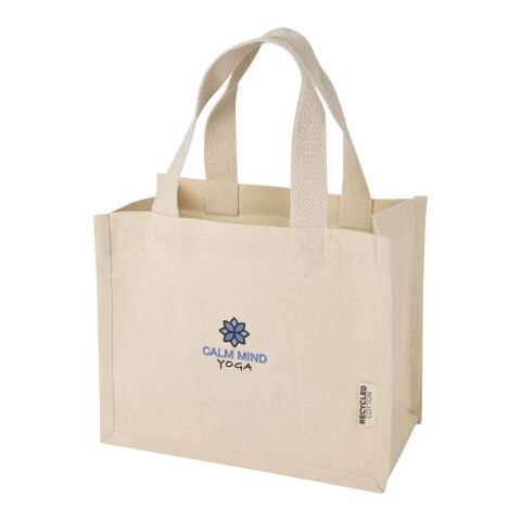 Odessa 220 g/m² GRS recycled cotton mini gusset tote bag 9L Standard | Natural | Not applicable | No Branding | not available | not available | not available