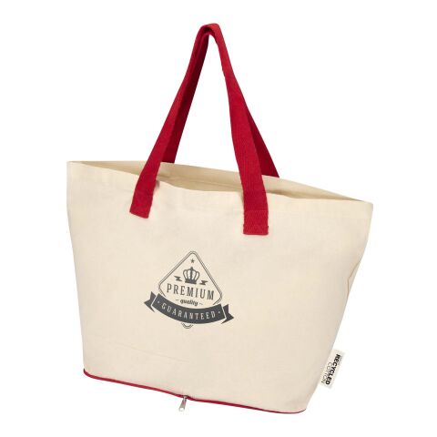 Sierra 140 g/m² GRS recycled foldable cotton tote bag 7L